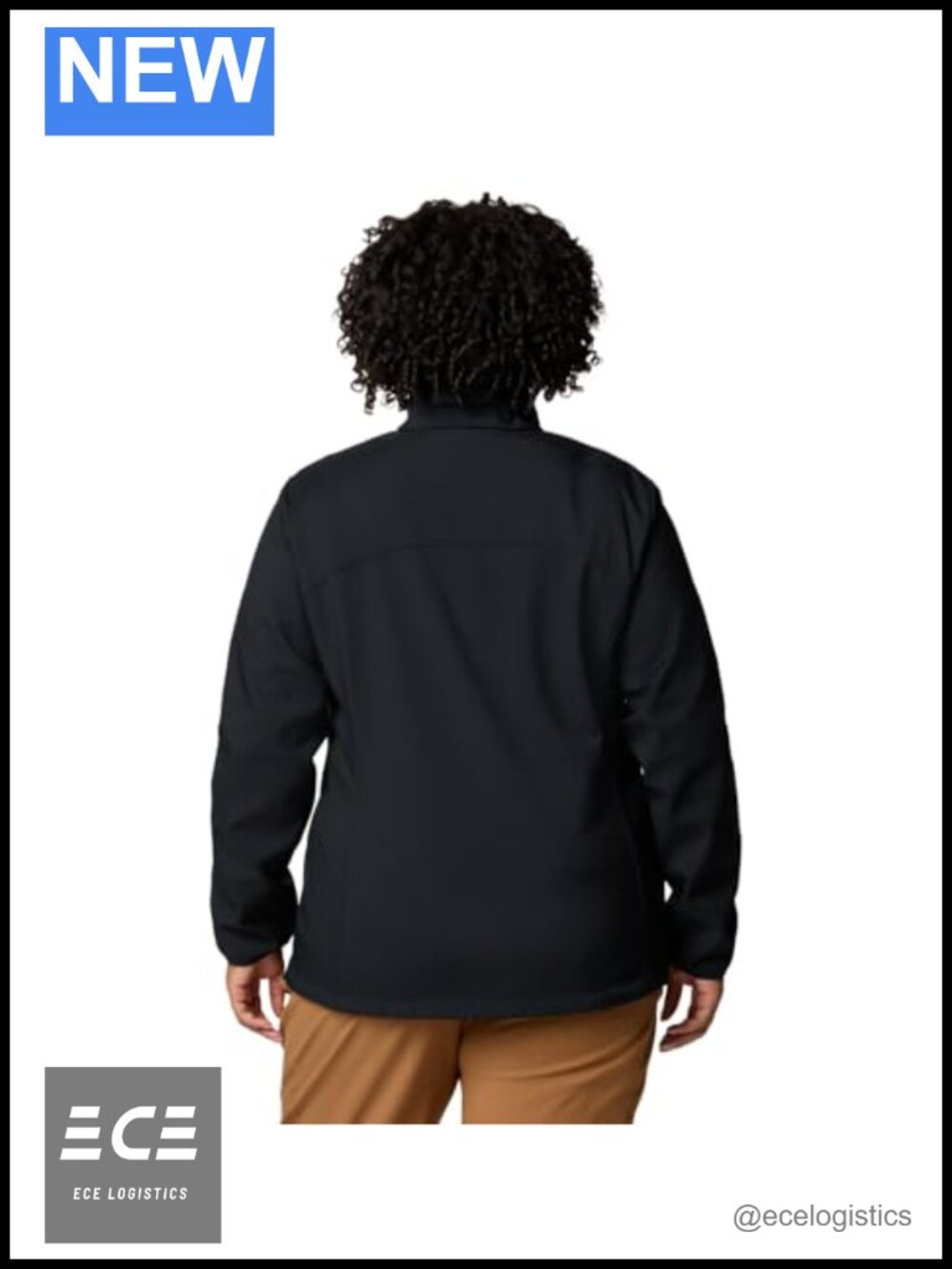 Softshell Jacket Water Wind Resistant Zip-Up Active Performance - Picture 6 of 6
